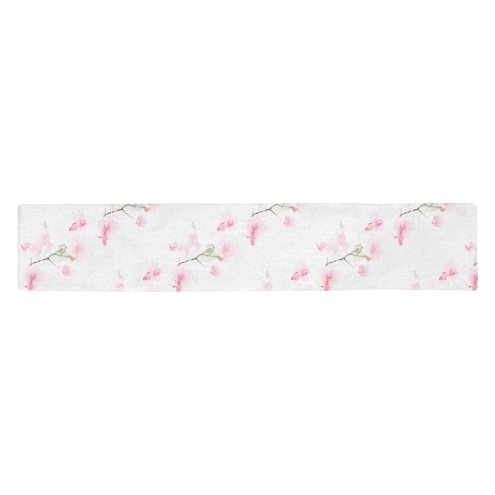 Pattern Orchidées Table Runner 14x72 inch