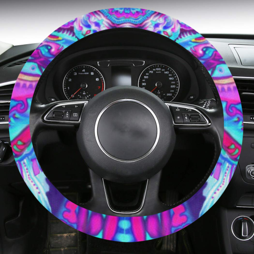 mandala tendre5 Steering Wheel Cover with Anti-Slip Insert