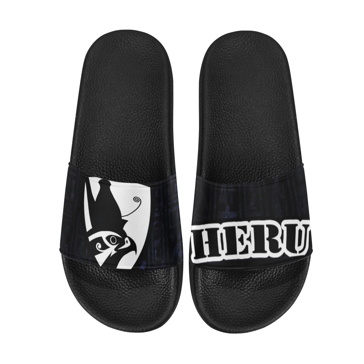 HIEROGLYH HERU HEAD Men's Slide Sandals (Model 057)