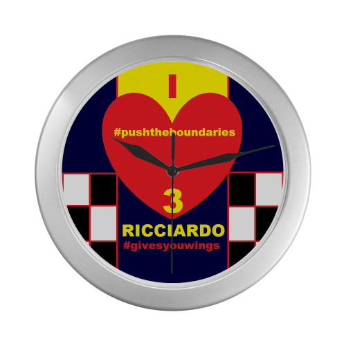 RICCIARDO- Silver Color Wall Clock