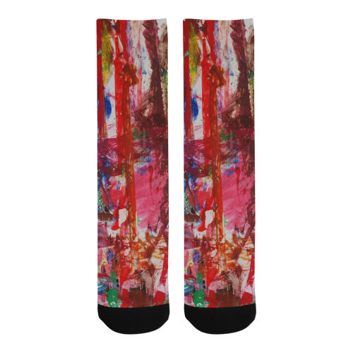 Paint on a white background Trouser Socks
