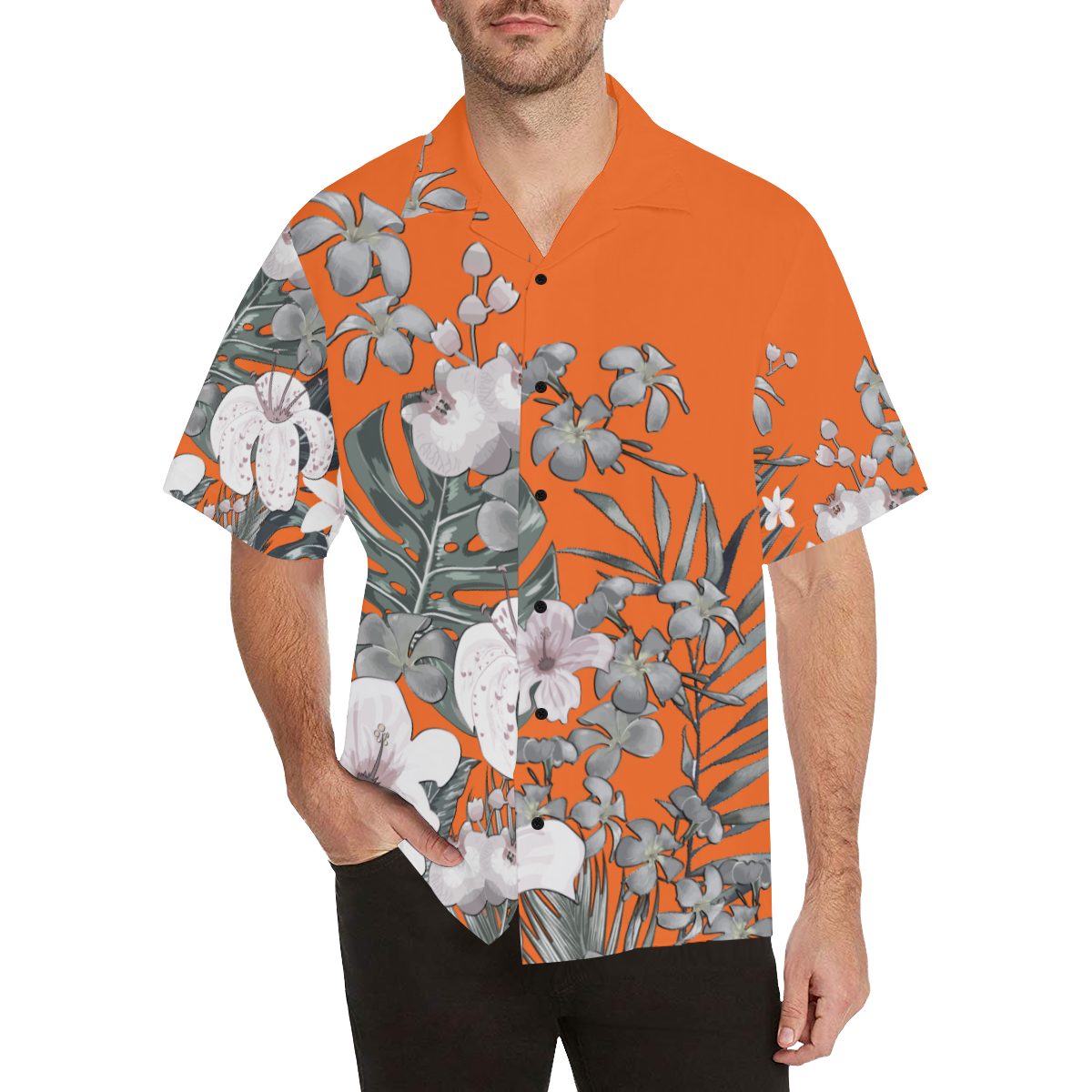 Aloha-3 Shirt 484 Hawaiian Shirt (Model T58)