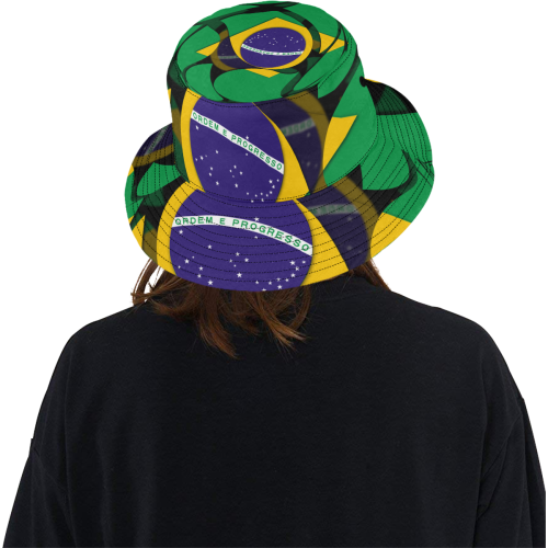 The Flag of Brazil All Over Print Bucket Hat