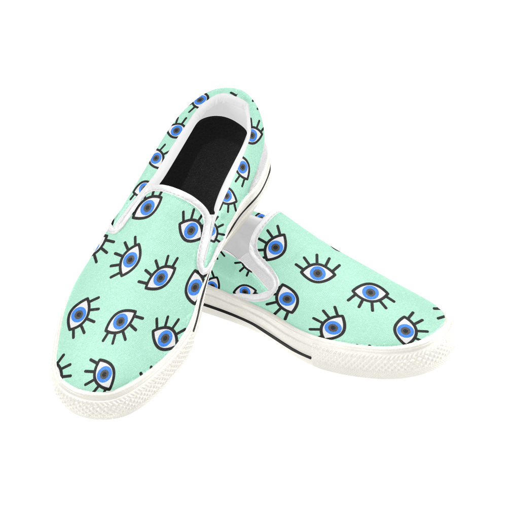 Ojos Women's Slip-on Canvas Shoes (Model 019)