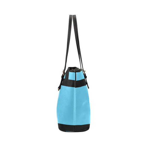 ladrillo azul Leather Tote Bag/Small (Model 1651)