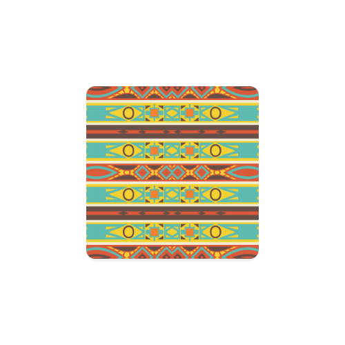 Ovals rhombus and squares Square Coaster