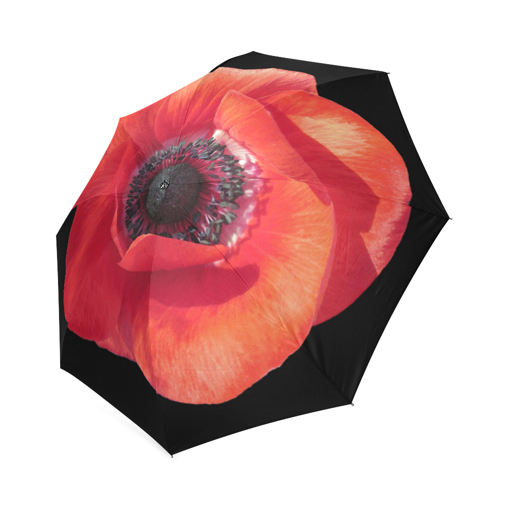 Red Poppy Foldable Umbrella (Model U01)