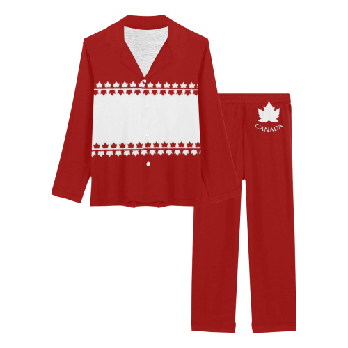 Classic Canada Sleepwear / Loungewear Women's Long Pajama Set