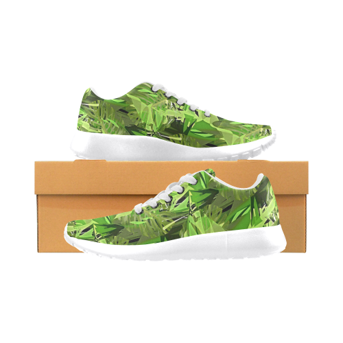 Tropical Jungle Leaves Camouflage Men’s Running Shoes (Model 020)