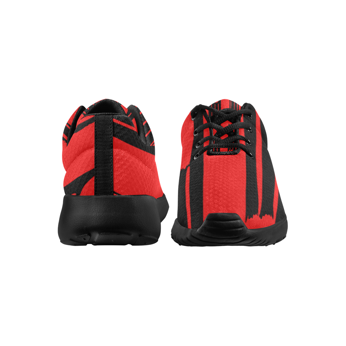 deportivas de mujer patron rojo y negro Women's Athletic Shoes (Model 0200)