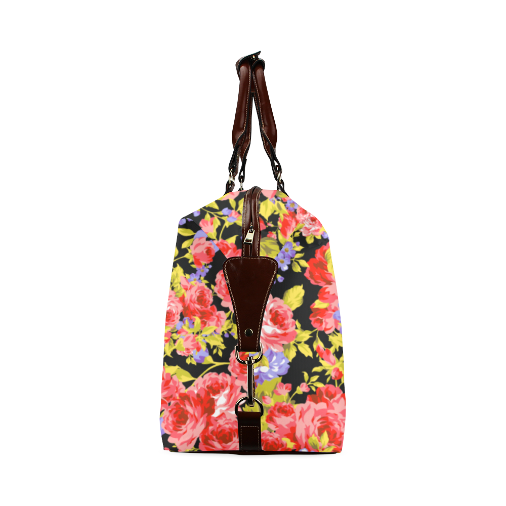 Colorful Flower Pattern 02 Classic Travel Bag (Model 1643) Remake