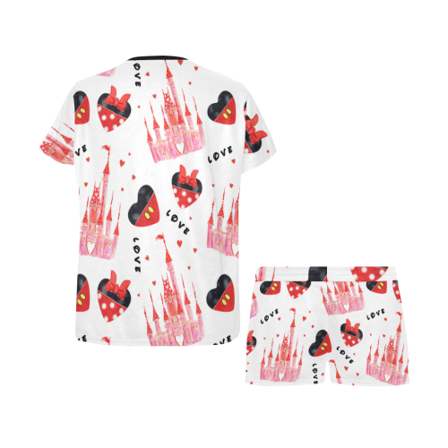 mickeylove5pajamas Women's Short Pajama Set