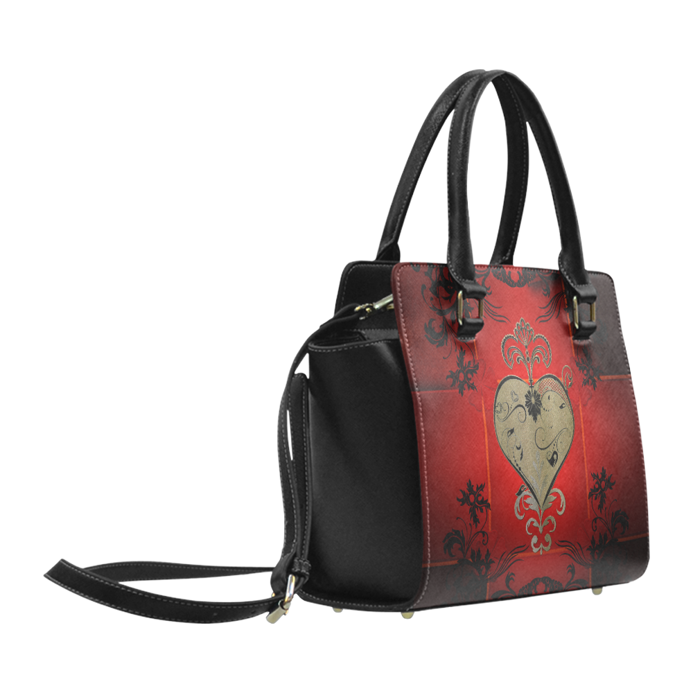 Wonderful decorative heart Classic Shoulder Handbag (Model 1653)