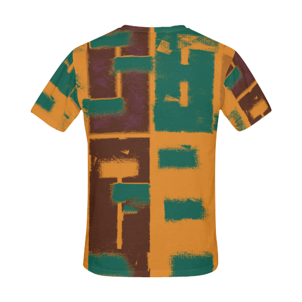 Orange texture All Over Print T-Shirt for Men (USA Size) (Model T40)