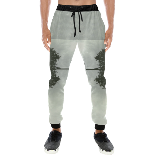 cloud island with a horizon so clear Men's All Over Print Sweatpants/Large Size (Model L11)