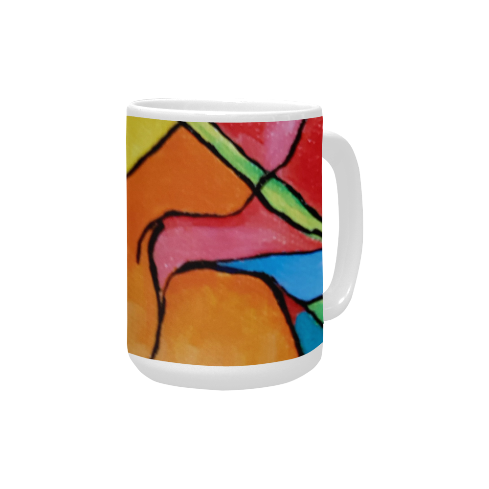 ABSTRACT Custom Ceramic Mug (15OZ)