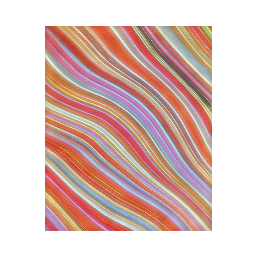 Wild Wavy Lines 09 Duvet Cover 86"x70" ( All-over-print)