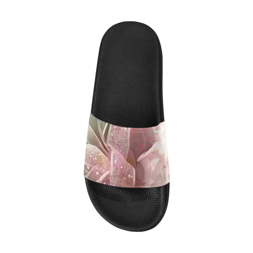 Beautiful soft roses Men's Slide Sandals (Model 057)