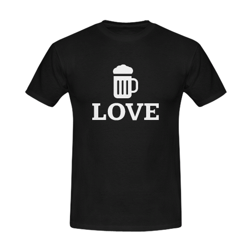 Love Beer Men's T-Shirt in USA Size (Front Printing Only)