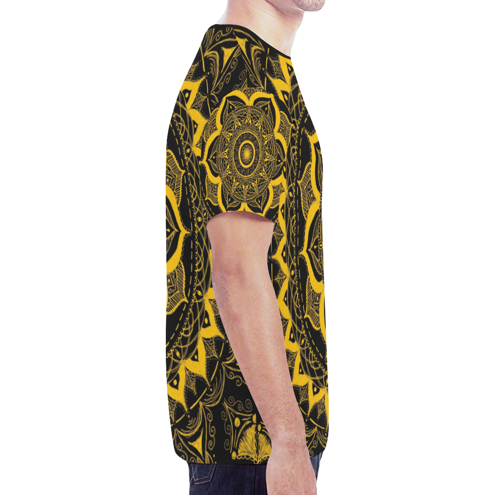 MANDALA SUNSHINE New All Over Print T-shirt for Men (Model T45)