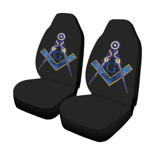 blue-gold-sc Car Seat Covers (Set of 2)