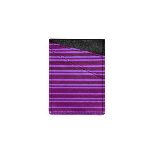 Pink Lines Flamingo Cell Phone Card Holder