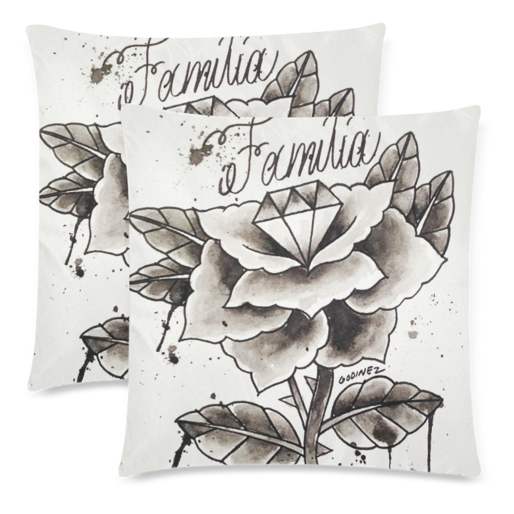 Unbreakable Love Custom Zippered Pillow Cases 18"x 18" (Twin Sides) (Set of 2)
