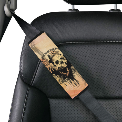 Amazing skull with wings Car Seat Belt Cover 7''x8.5''
