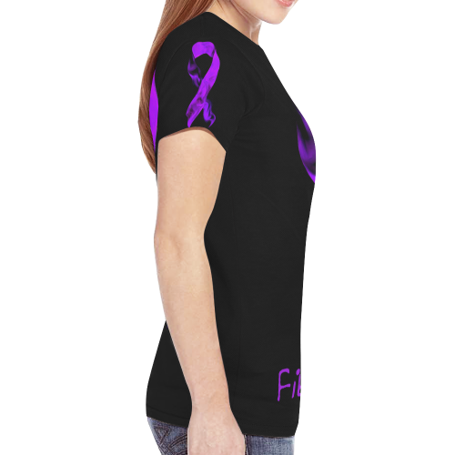 Fibromyalgia awareness New All Over Print T-shirt for Women (Model T45)