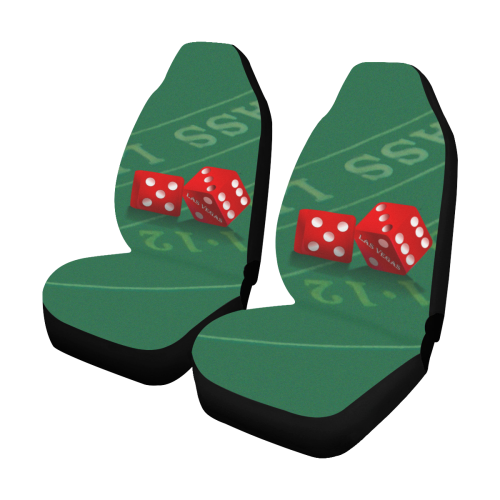 Las Vegas Dice on Craps Table Car Seat Covers (Set of 2)