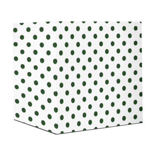 Dark Green Polka Dots on White Gift Wrapping Paper 58"x 23" (5 Rolls)