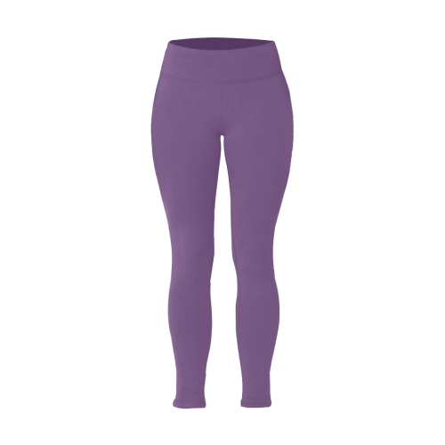color purple 3515U Women's Plus Size High Waist Leggings (Model L44)