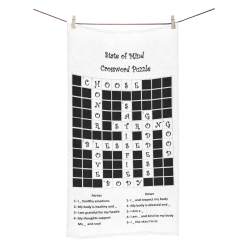 State of Mind Crossword Puzzle Bath Towel 30"x56"