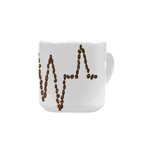 COFFEE HEARTBEAT Heart-shaped Mug(10.3OZ)
