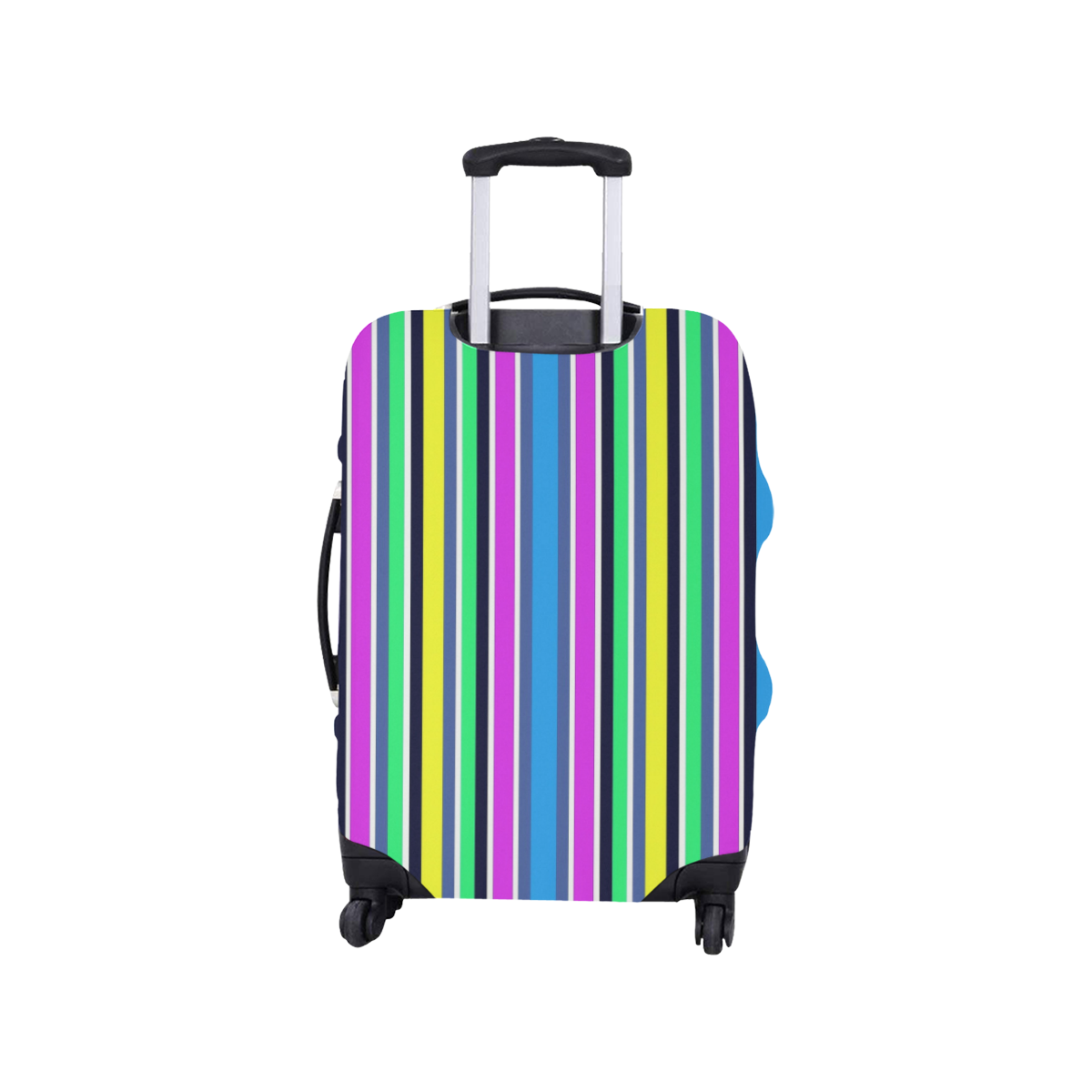 Vivid Colored Stripes 1 Luggage Cover/Small 18"-21"