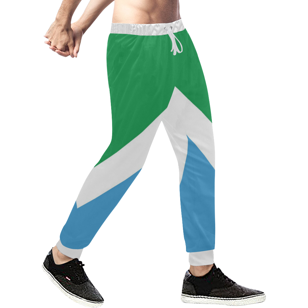 Vegan Flag Men's All Over Print Sweatpants (Model L11)