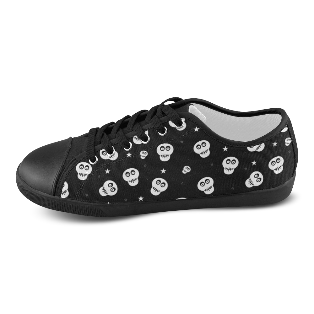 Star Skulls Canvas Shoes for Women/Large Size (Model 016)