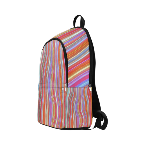 Wild Wavy Lines I Fabric Backpack for Adult (Model 1659)