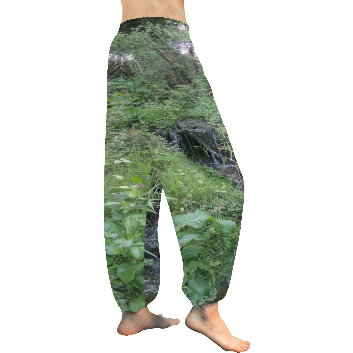 Water Fall Women's All Over Print Harem Pants (Model L18)