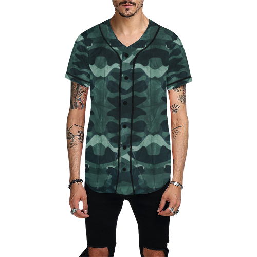 Tactical – I’m Protected Baseball Jersey Green All Over Print Baseball Jersey for Men (Model T50)