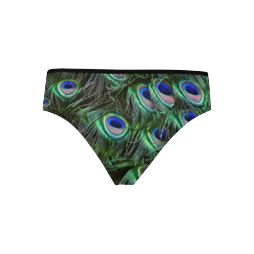 Peacock Feathers Women's Hipster Panties (Model L33)