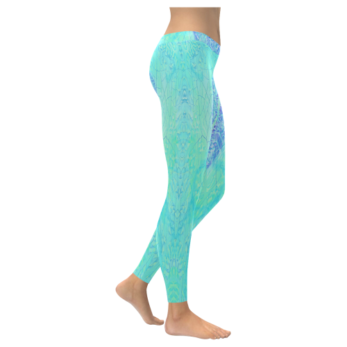 waterfall 2 Women's Low Rise Leggings (Invisible Stitch) (Model L05)