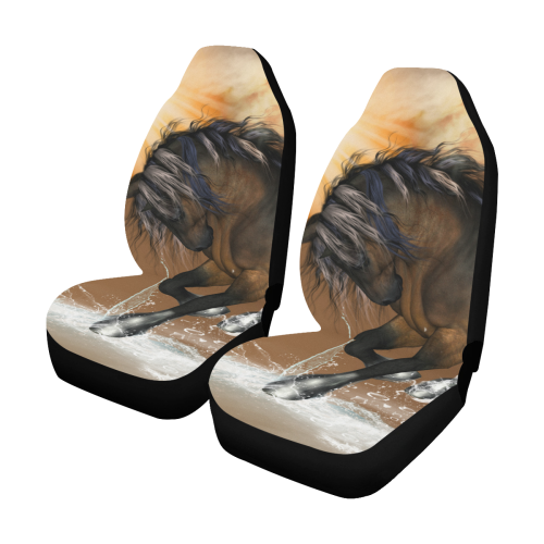 Wonderful horse with water splash Car Seat Covers (Set of 2)