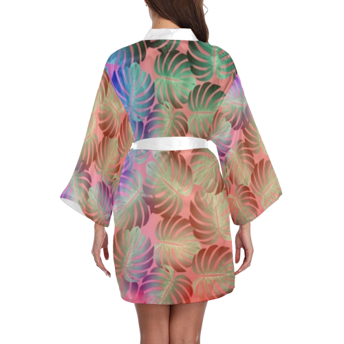 Tropical Long Sleeve Kimono Robe