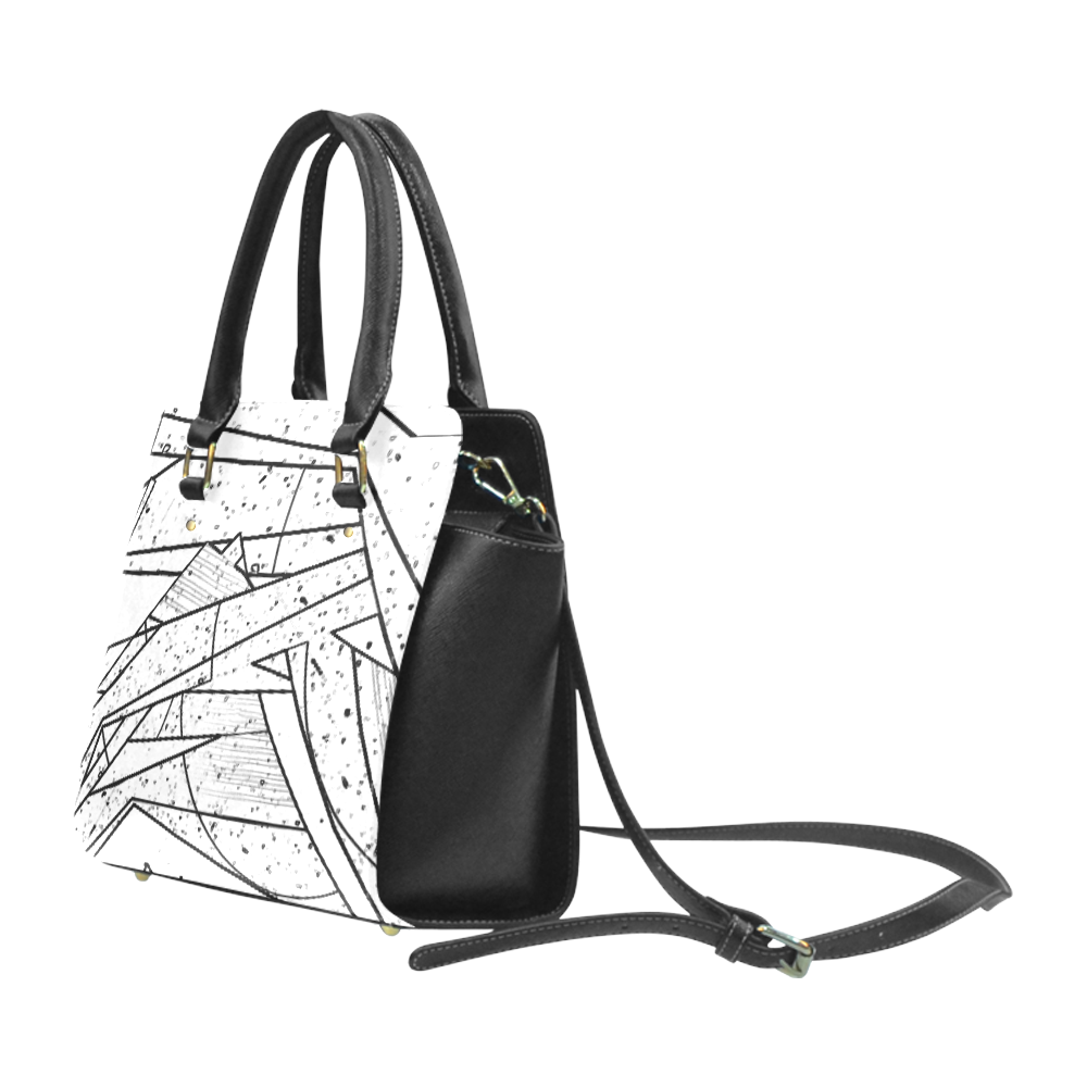 Abstract Pop Art v2 Classic Shoulder Handbag (Model 1653)