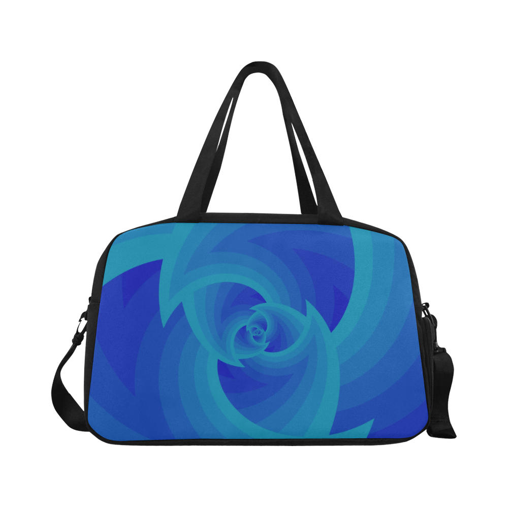 Royal blue wave Fitness Handbag (Model 1671)