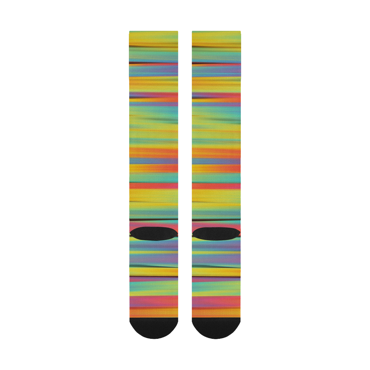 Rainbow Swirl Over-The-Calf Socks
