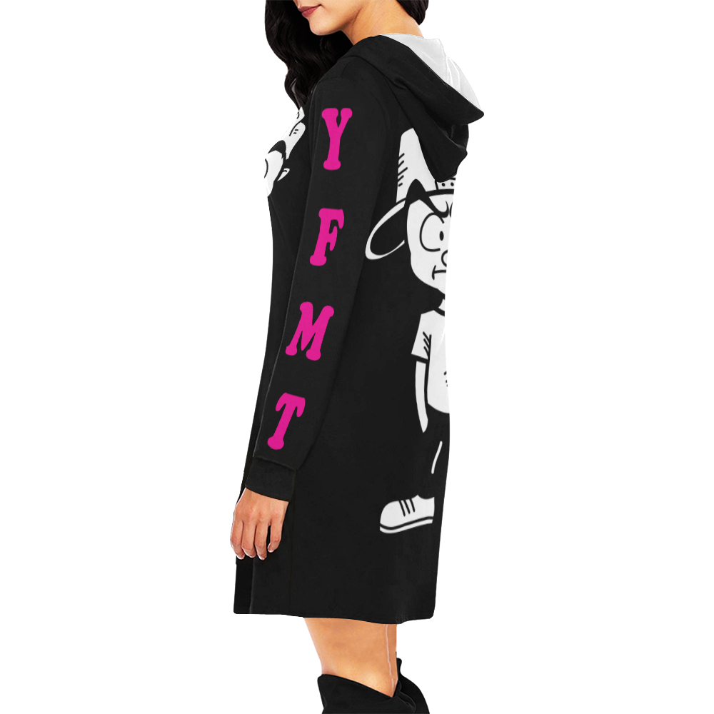 Hoodie Dress YFMT All Over Print Hoodie Mini Dress (Model H27)