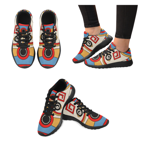 Aztec Religion Tribal Men’s Running Shoes (Model 020)