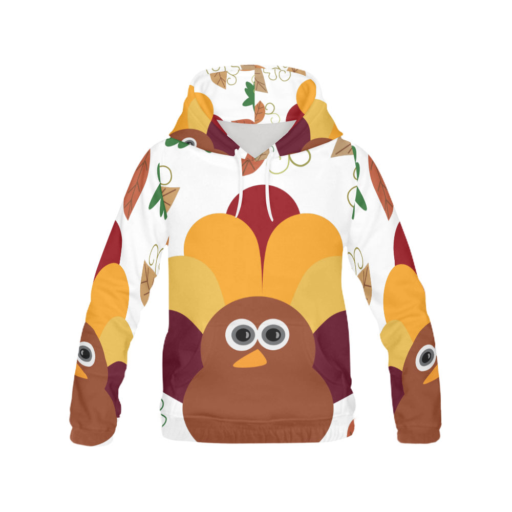 Thanksgiving Turkey All Over Print Hoodie for Men/Large Size (USA Size) (Model H13)